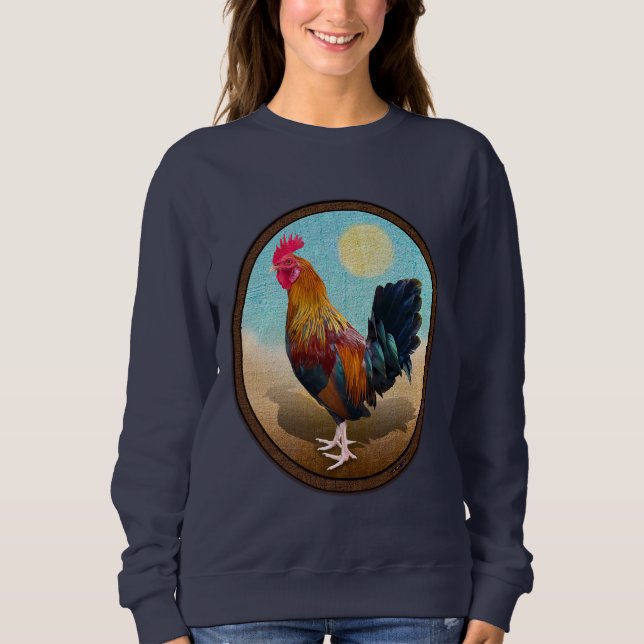 Key West - Gypsy Rooster Vintage Oval Sweatshirt (Front)