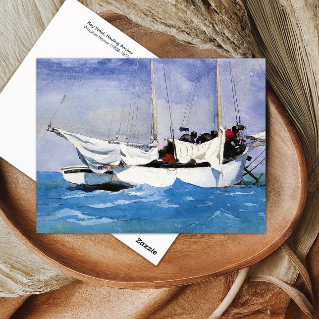 Key West Hauling Anchor Homer Postcard (Creator Uploaded)