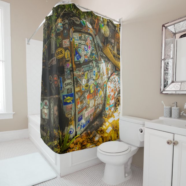 Key West is Art, Old Pickup Truck Shower Curtain (In Situ)