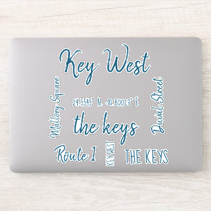 Key West Laser Cut Stickers