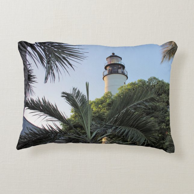 Key West Lighthouse, Florida Decorative Cushion (Back)