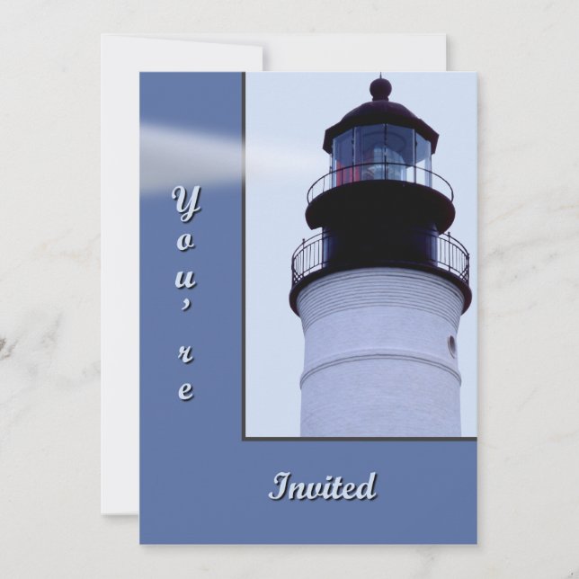 Key West  Lighthouse Invitation (Front)