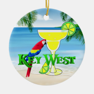 Key West Margarita Ceramic Ornament