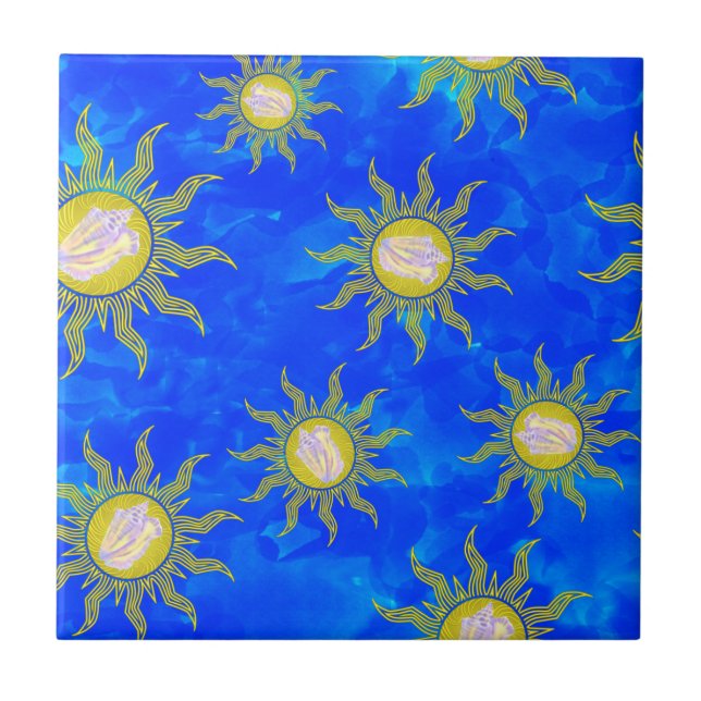 Key West Margarita Parrot Florida Summer Ceramic Tile (Front)