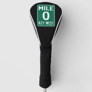 Key West Mile 0, Florida USA Golf Head Cover