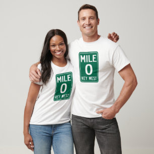 Key West Mile 0, Florida USA T-Shirt