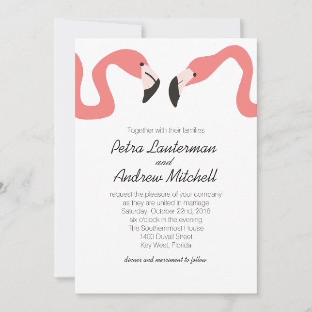 Key West Modern Whimsy Invitation (Front)