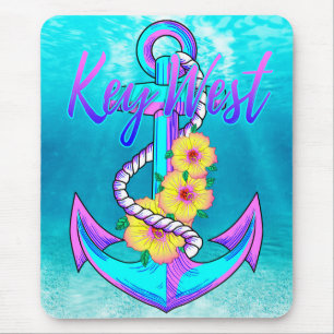 Key West Nautical Anchor Mouse Pad
