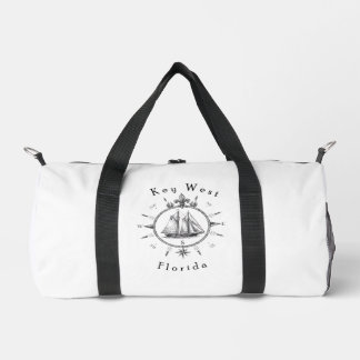 Key West Nautical Sailing Compass Cruising Sailor Duffle Bag
