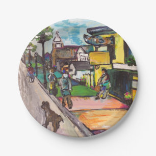 Key West Painting Paper Plate