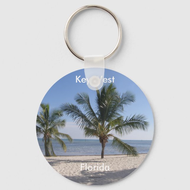 Key West Palms Key Ring (Front)