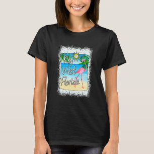 Key West Pink Flamingo Florida Keys Vacation T-Shirt