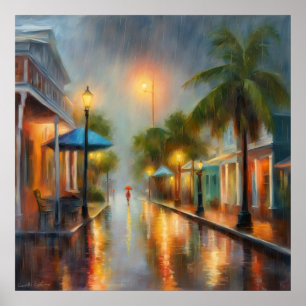 Key West Rain - 1 Poster
