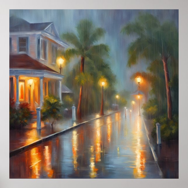 Key West Rain - 4 -  Poster (Front)