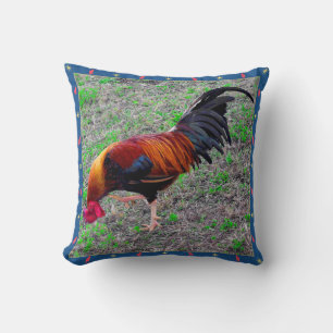 Key West Rooster Cushion