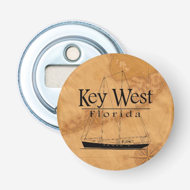 Key West Sailing Bottle Opener (Front)