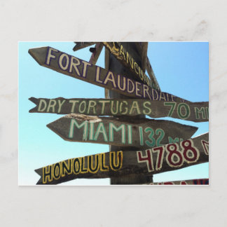 Key West Signs Postcard