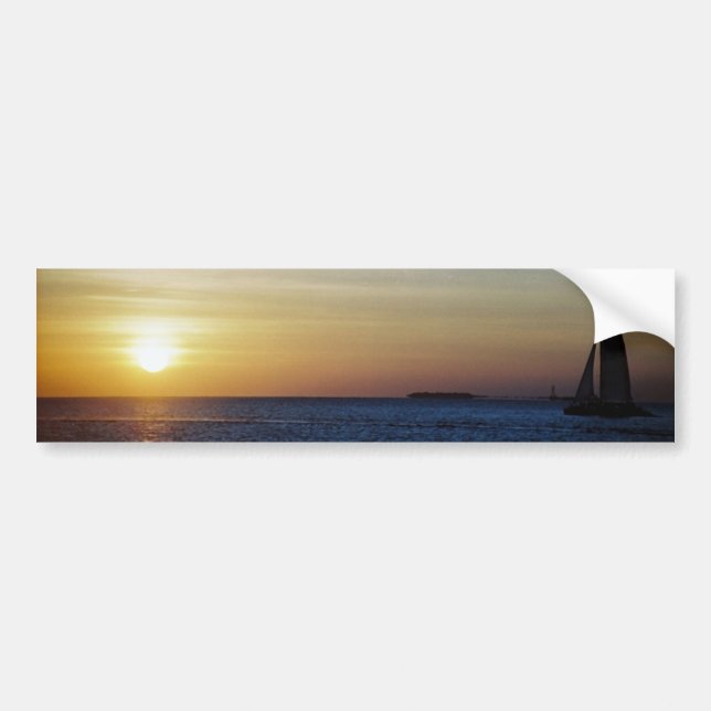 Key West sunset Bumper Sticker (Front)