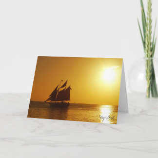 Key West Sunset Card