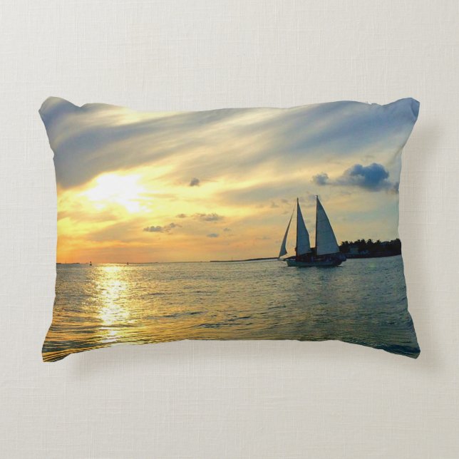 Key West Sunset Decorative Cushion (Front)