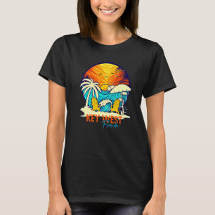 Key West Sunset Florida Vacation Couples Family Gr T-Shirt