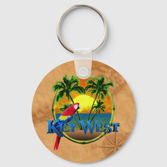 Key West Sunset Key Ring (Front)