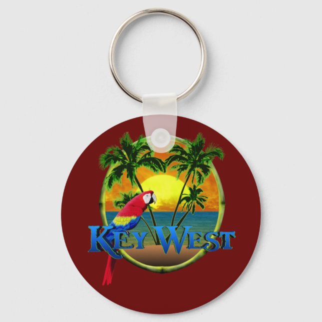 Key West Sunset Key Ring (Front)