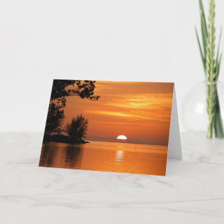Key West Sunset, scenic photograph, Card