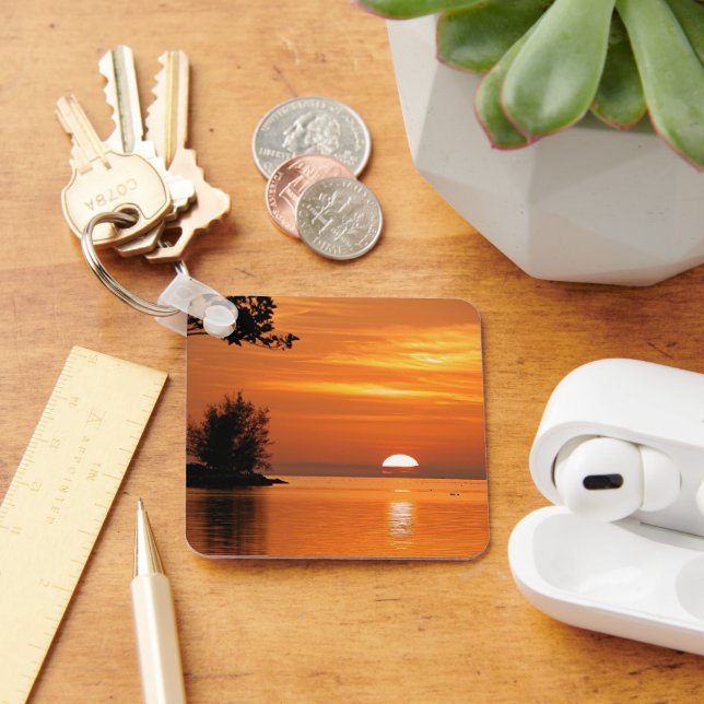 Key West Sunset, scenic photograph, Keychain (Desk)