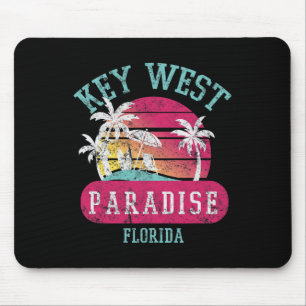 Key West Sunset Vintage Florida Beach Novelty Art Mouse Pad