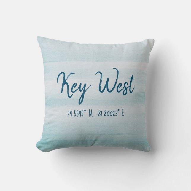 Key West Throw Pillow (Front)