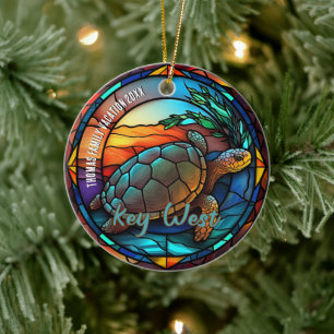 Key West Vacation Souvenir  Ceramic Ornament