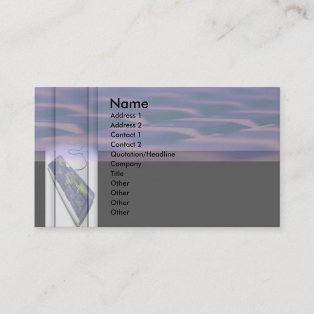 Keyboard Business Card (Front)