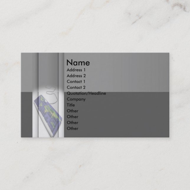 Keyboard Business Card #2 (Front)