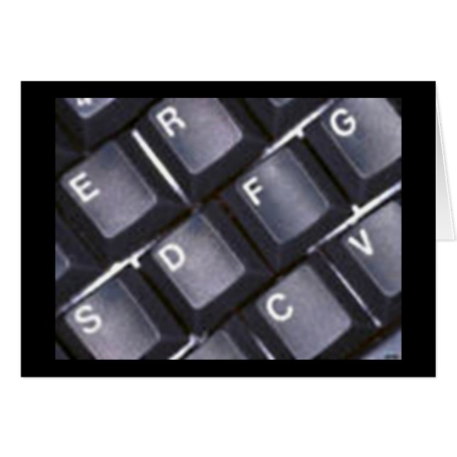 Keyboard card (Front Horizontal)