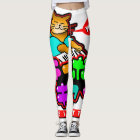 Keyboard Cat Japanese YOROSHIKU leggings