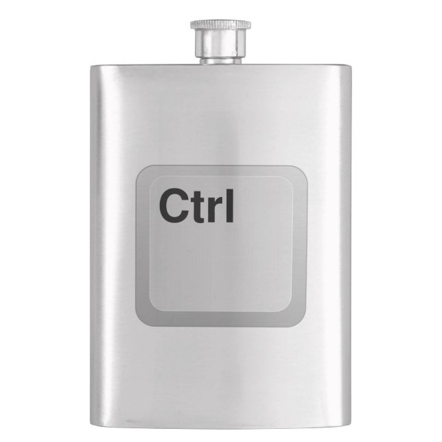 Keyboard Control Key Hip Flask (Front)