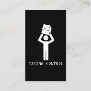 Keyboard Control Programmer Computer Science Nerd Business Card