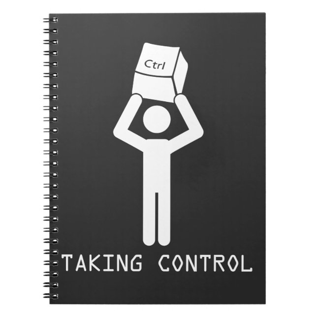 Keyboard Control Programmer Computer Science Nerd Notebook (Front)