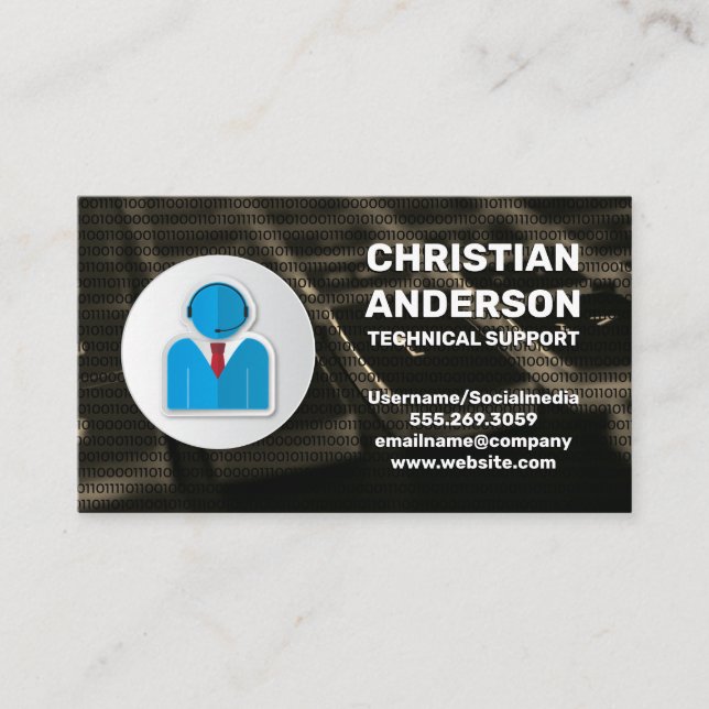 Keyboard | Customer Support Business Card (Front)