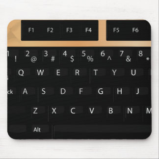 Keyboard - Gold Mouse Pad
