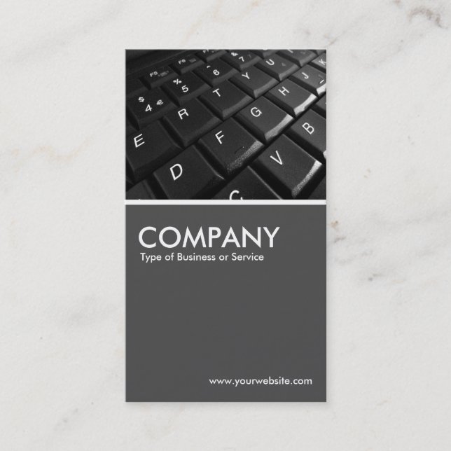 Keyboard II - 70pc Grey Business Card (Front)