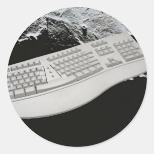 Keyboard In Space Sticker