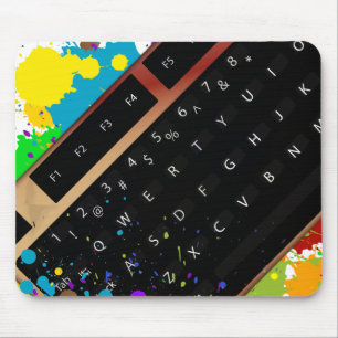 Keyboard Ink Mouse Pad