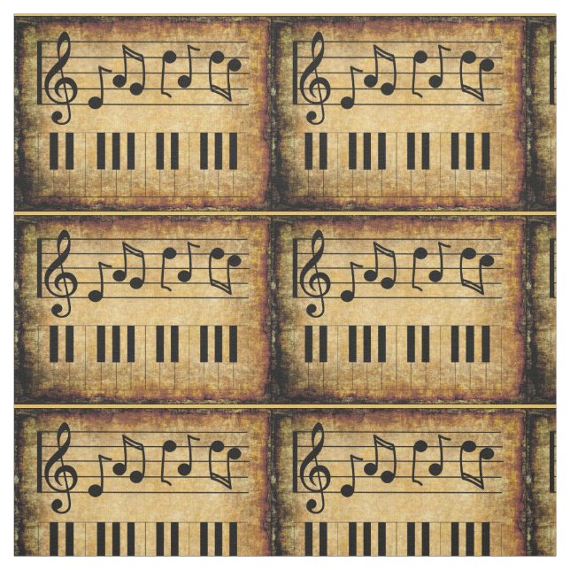 Keyboard Notes paper Fabric (Swatch)