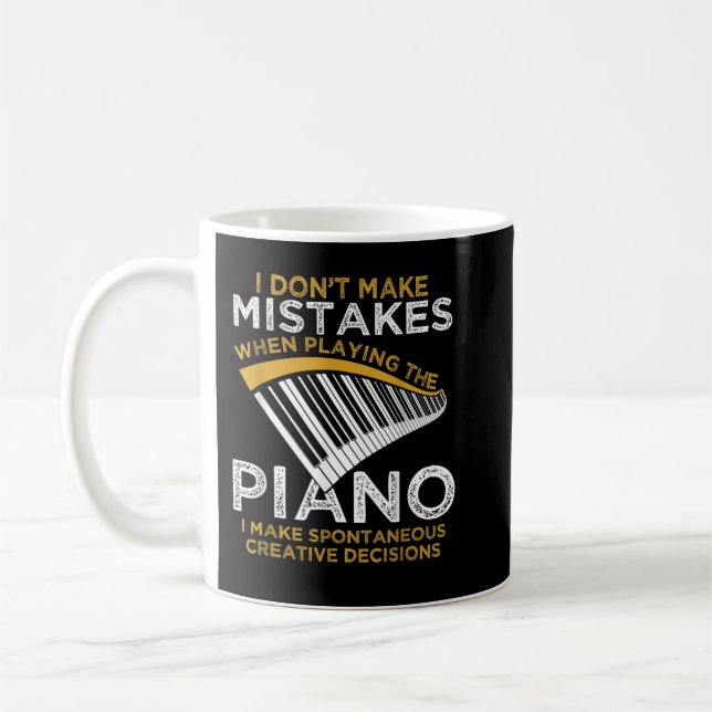 Keyboard Pianist Gifts Music Musician Piano Coffee Mug (Left)