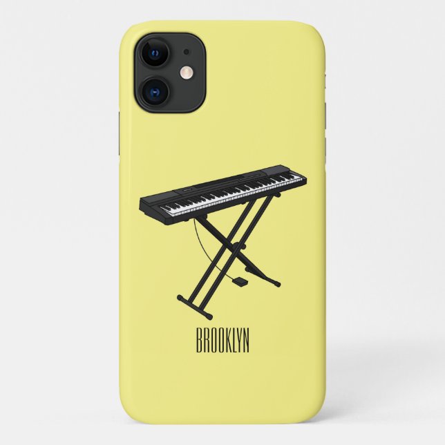 Keyboard piano cartoon illustration Case-Mate iPhone case (Back)