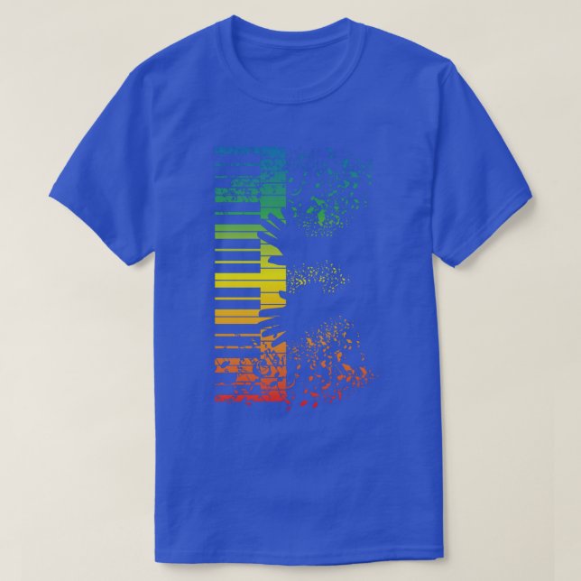 Keyboard Piano Gift Music Musician Instrument  T-Shirt (Design Front)