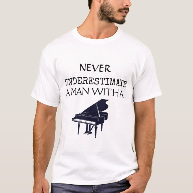 Keyboard Piano - Pianist Musician Music Instrument T-Shirt (Front)