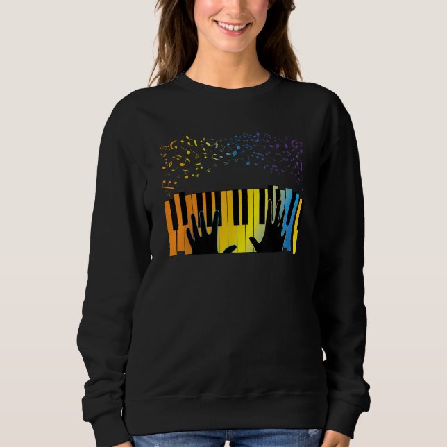 Keyboard Piano Player  Musician Keyboardist Gag Ou Sweatshirt (Front)